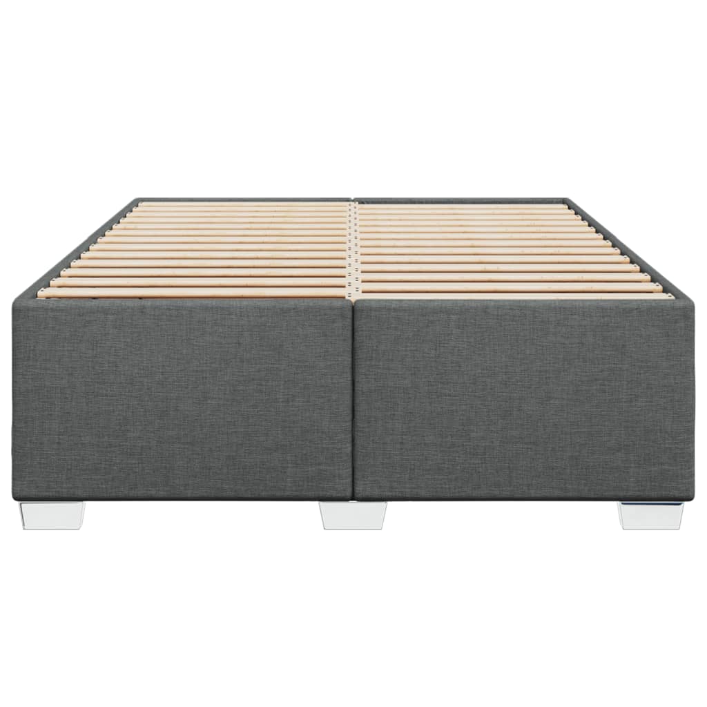 Bedframe zonder matras stof donkergrijs 140x190 cm is nu te koop bij PeponiXL, paradijselijk wonen!