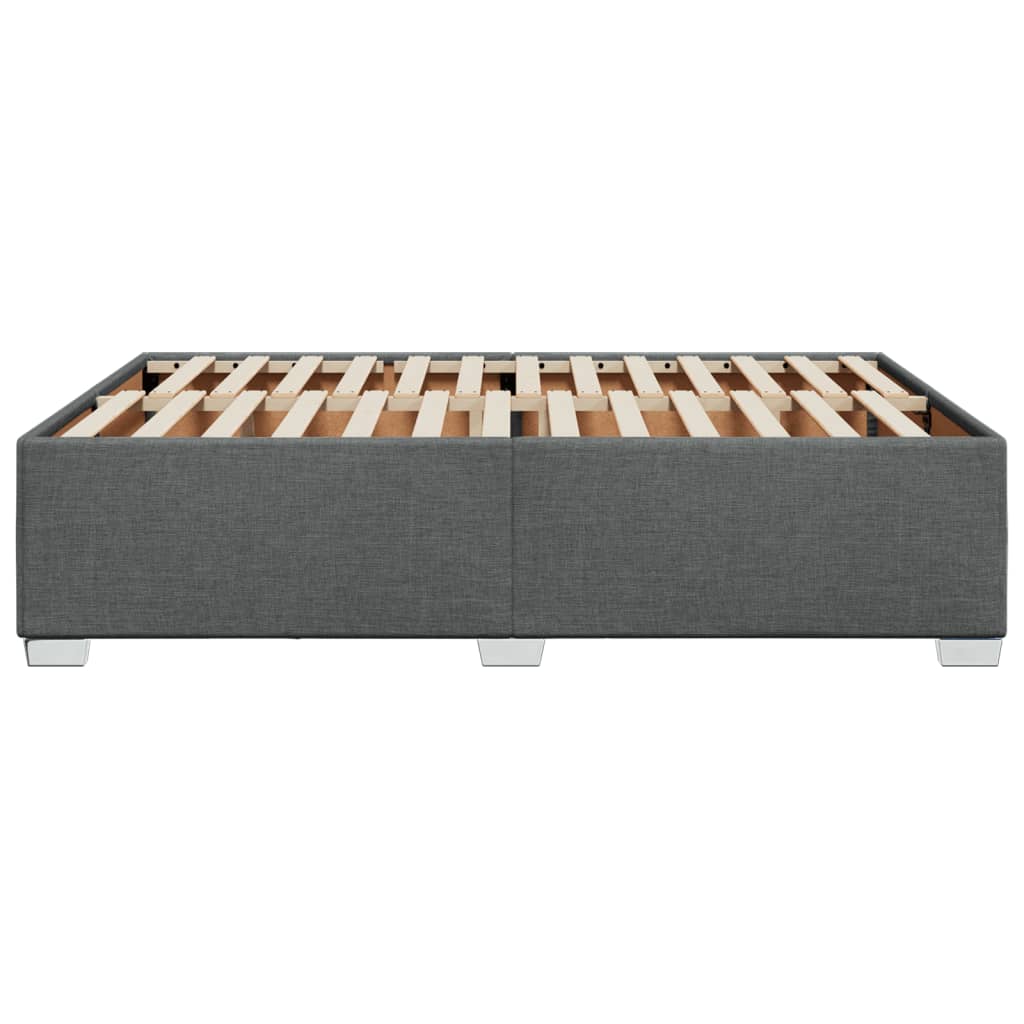 Bedframe zonder matras stof donkergrijs 140x190 cm is nu te koop bij PeponiXL, paradijselijk wonen!