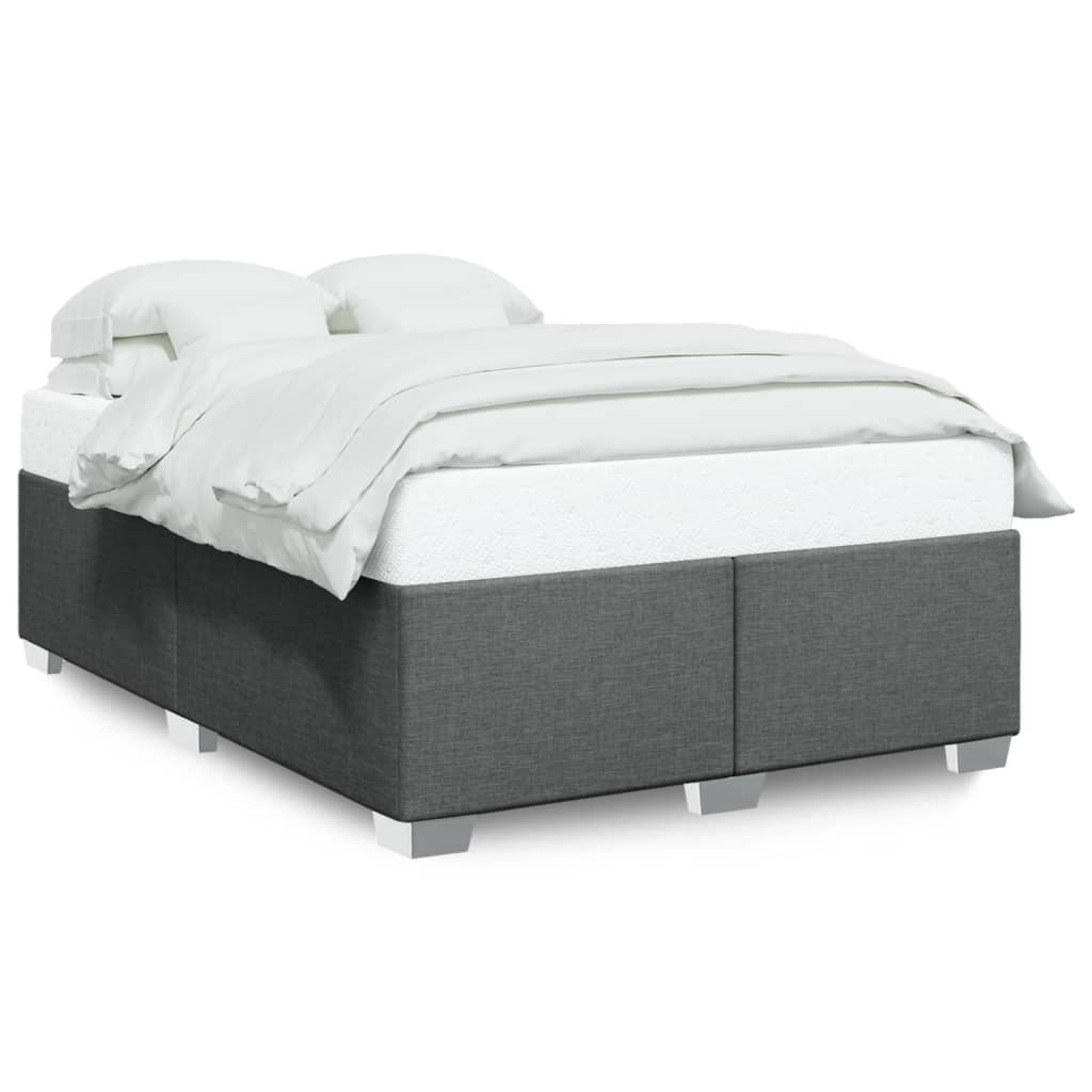 Bedframe zonder matras stof donkergrijs 140x190 cm is nu te koop bij PeponiXL, paradijselijk wonen!