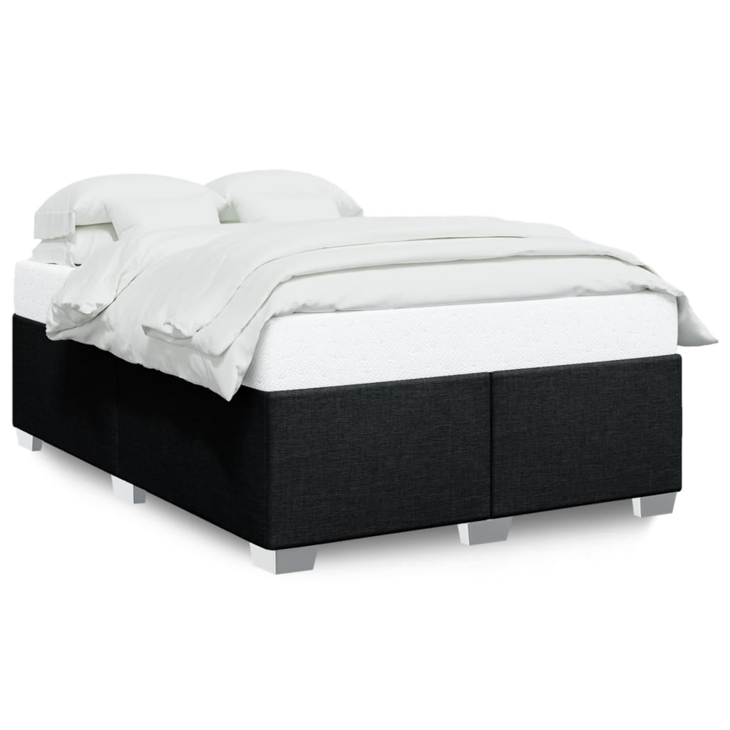 Bedframe zonder matras stof zwart 140x190 cm is nu te koop bij PeponiXL, paradijselijk wonen!