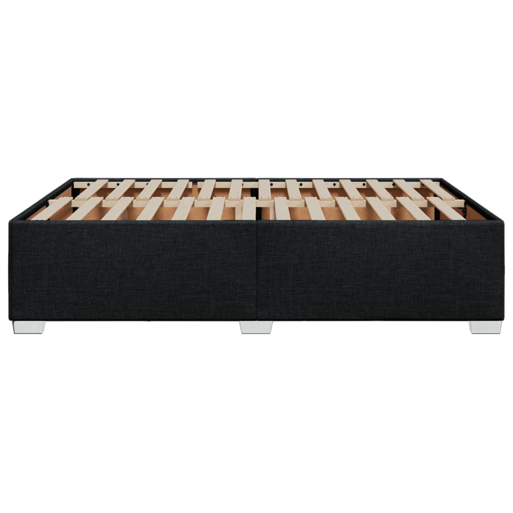 Bedframe zonder matras stof zwart 140x190 cm is nu te koop bij PeponiXL, paradijselijk wonen!