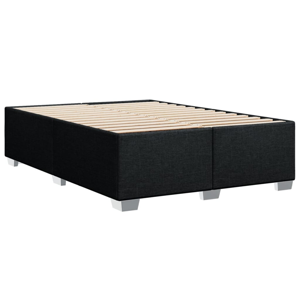 Bedframe zonder matras stof zwart 140x190 cm is nu te koop bij PeponiXL, paradijselijk wonen!