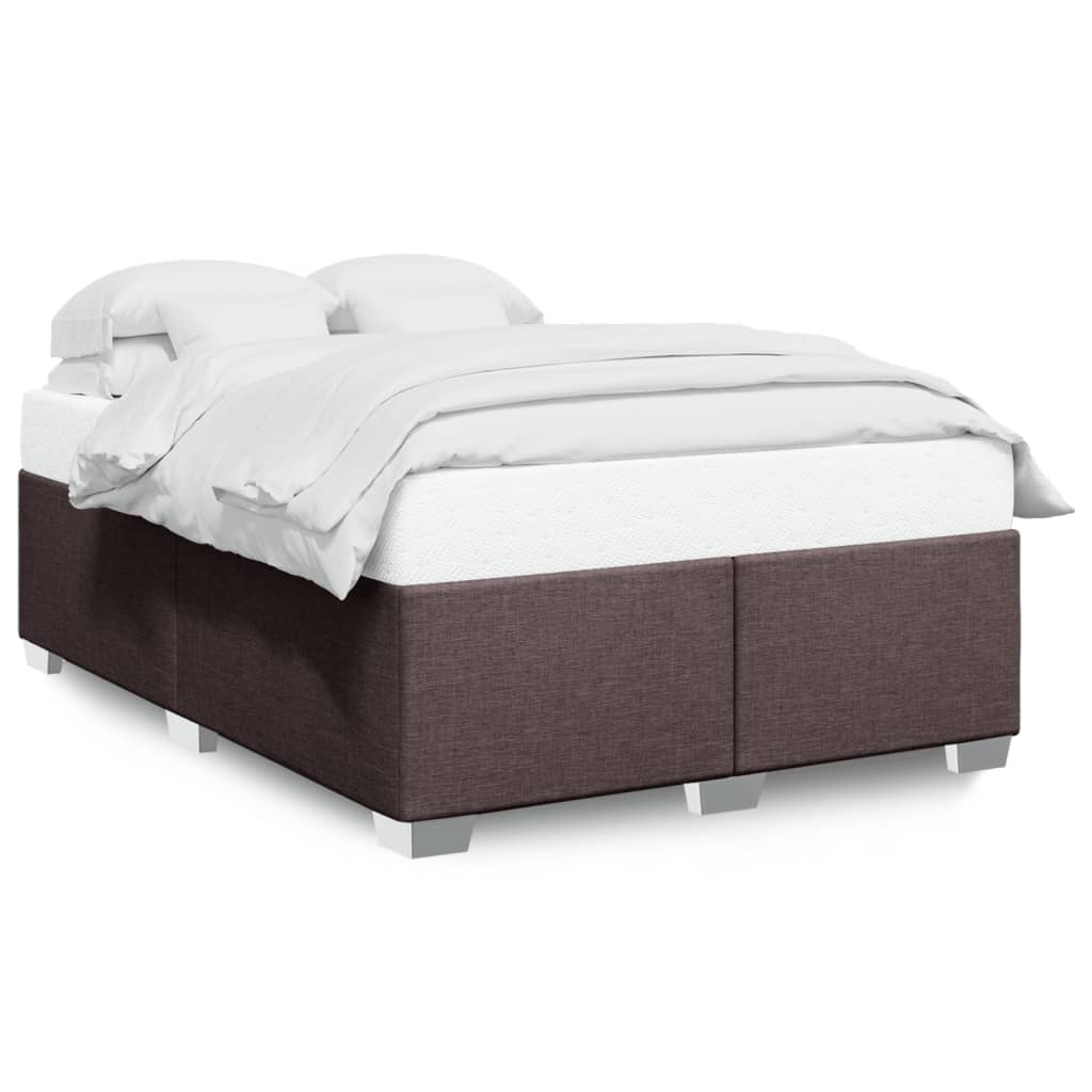 Bedframe zonder matras stof donkerbruin 140x190 cm is nu te koop bij PeponiXL, paradijselijk wonen!