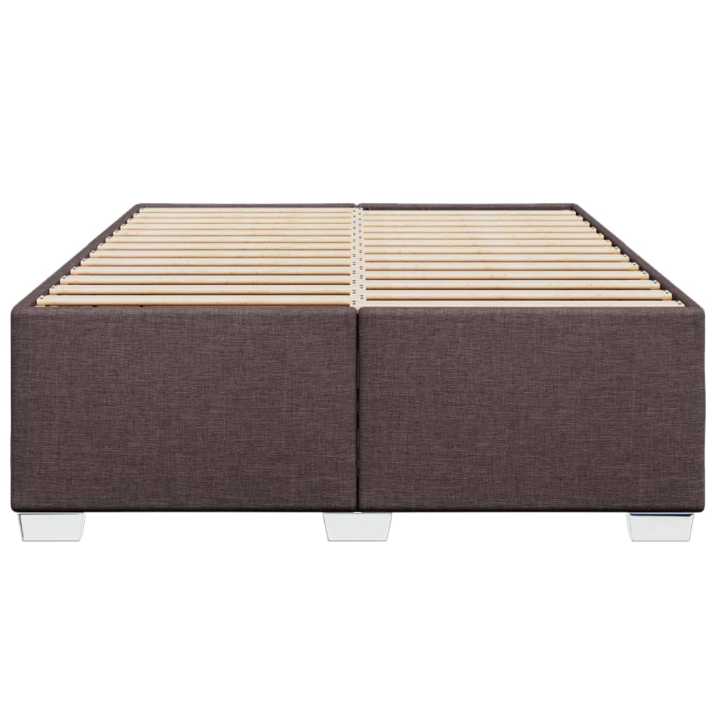 Bedframe zonder matras stof donkerbruin 140x190 cm is nu te koop bij PeponiXL, paradijselijk wonen!