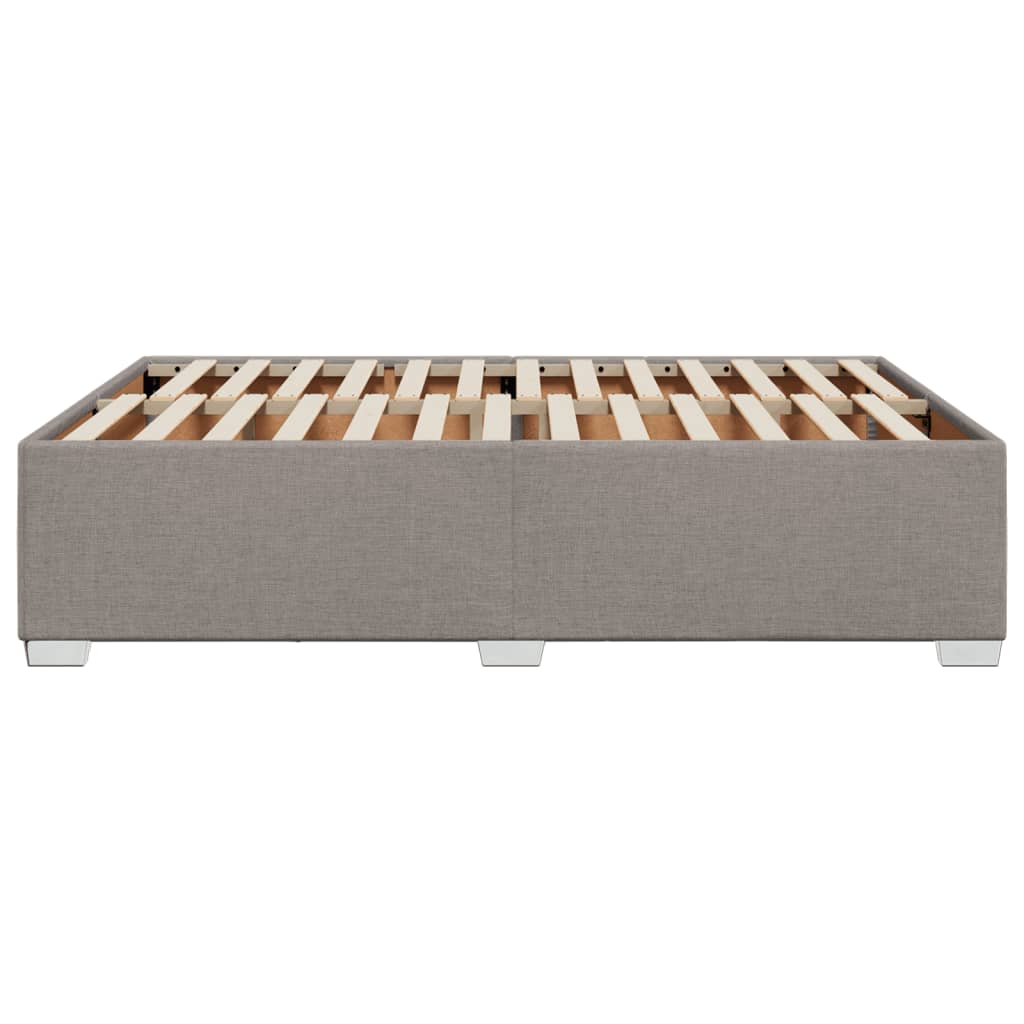 Bedframe zonder matras stof taupe 140x190 cm is nu te koop bij PeponiXL, paradijselijk wonen!