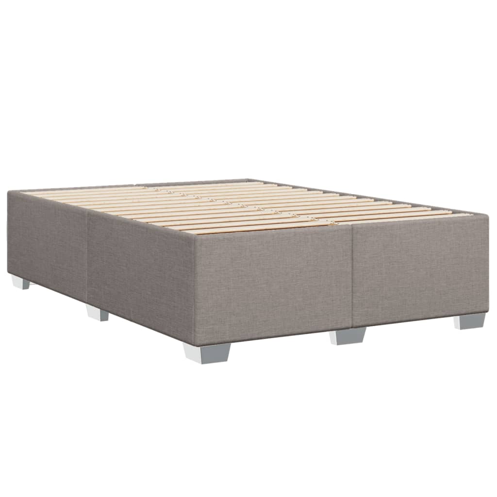 Bedframe zonder matras stof taupe 140x190 cm is nu te koop bij PeponiXL, paradijselijk wonen!