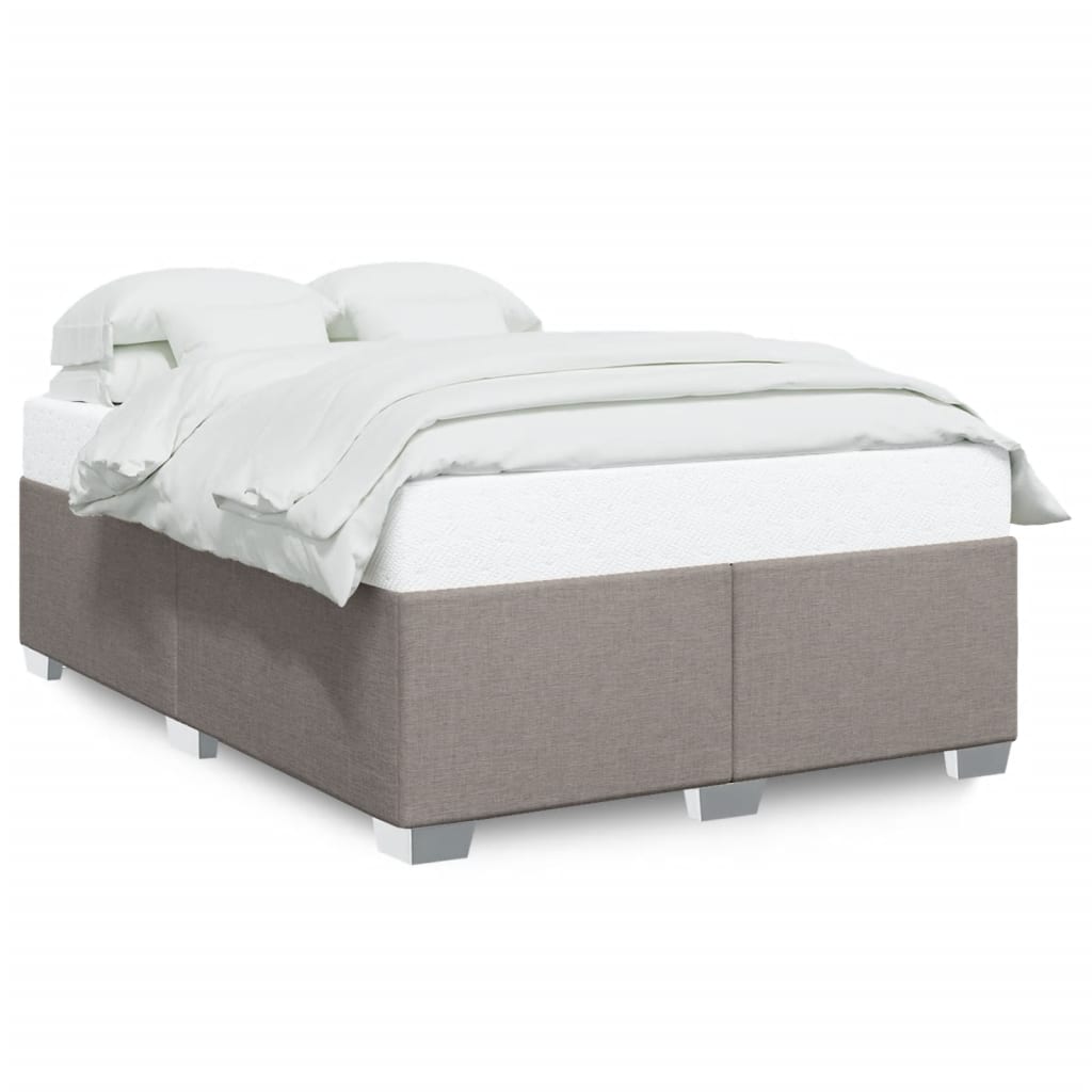 Bedframe zonder matras stof taupe 140x190 cm is nu te koop bij PeponiXL, paradijselijk wonen!