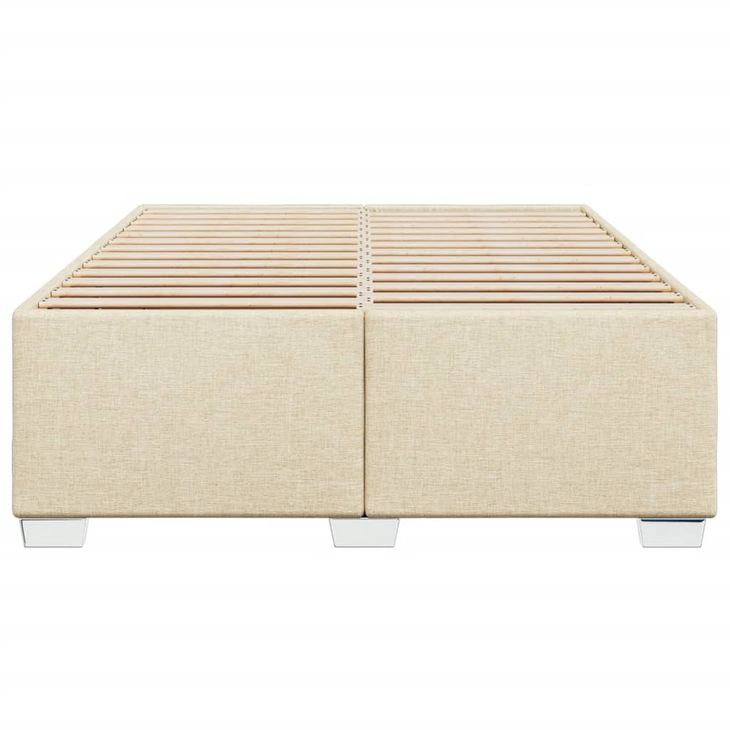 Bedframe zonder matras stof crèmekleurig 140x190 cm is nu te koop bij PeponiXL, paradijselijk wonen!
