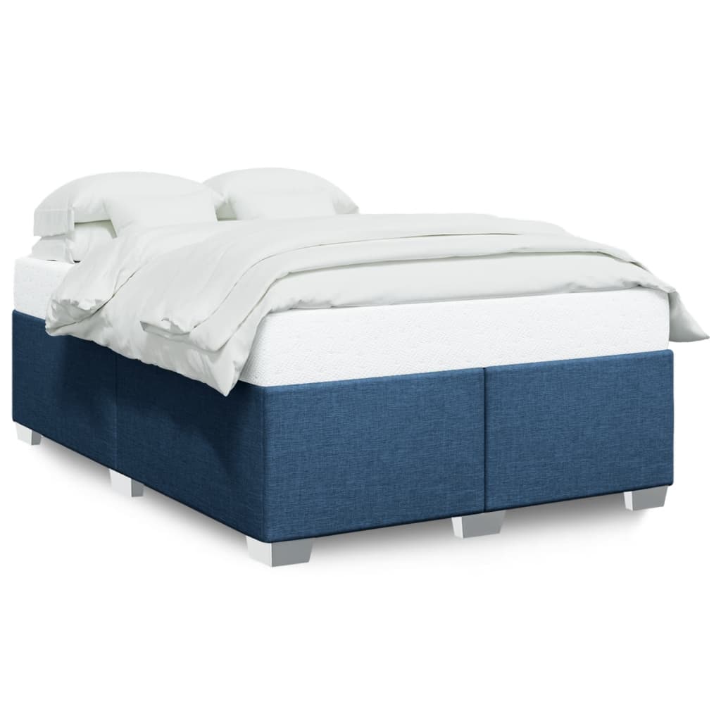 Bedframe zonder matras stof blauw 140x190 cm is nu te koop bij PeponiXL, paradijselijk wonen!
