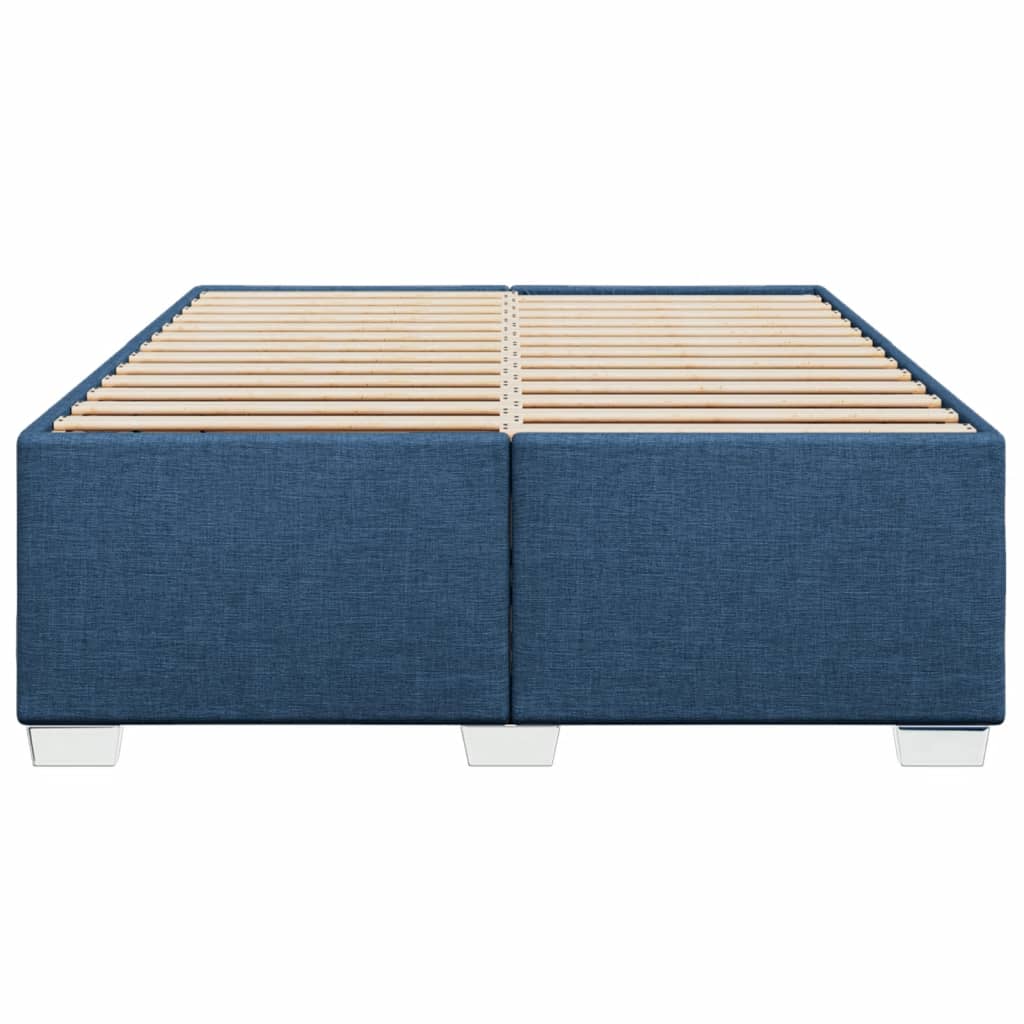 Bedframe zonder matras stof blauw 140x190 cm is nu te koop bij PeponiXL, paradijselijk wonen!