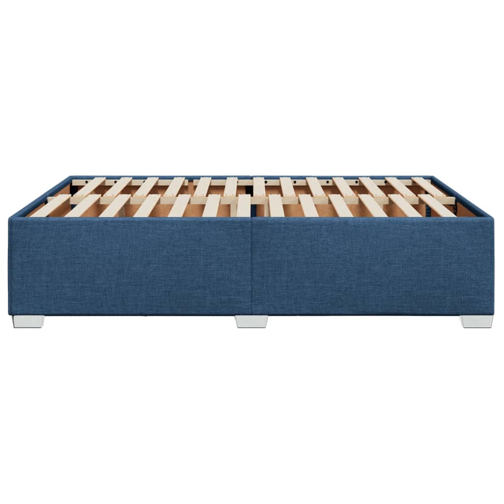 Bedframe zonder matras stof blauw 140x190 cm is nu te koop bij PeponiXL, paradijselijk wonen!