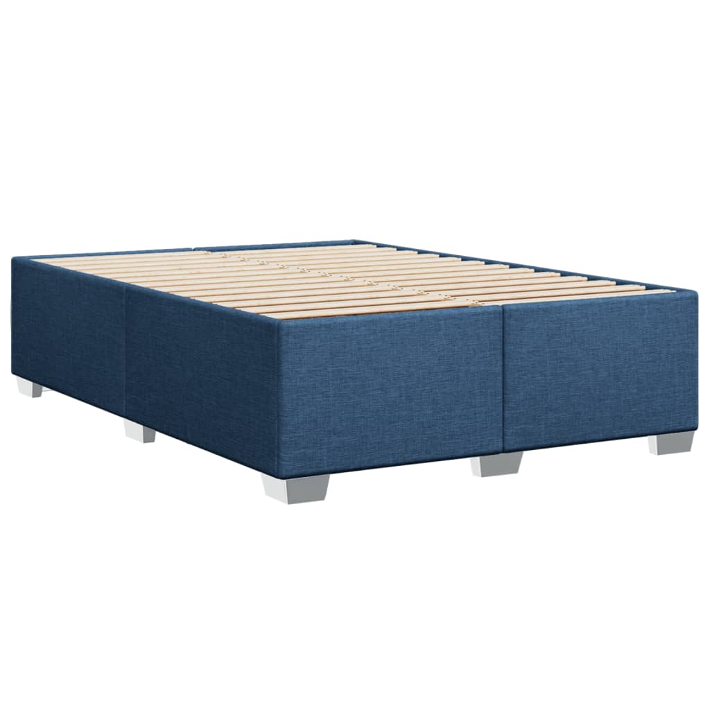 Bedframe zonder matras stof blauw 140x190 cm is nu te koop bij PeponiXL, paradijselijk wonen!