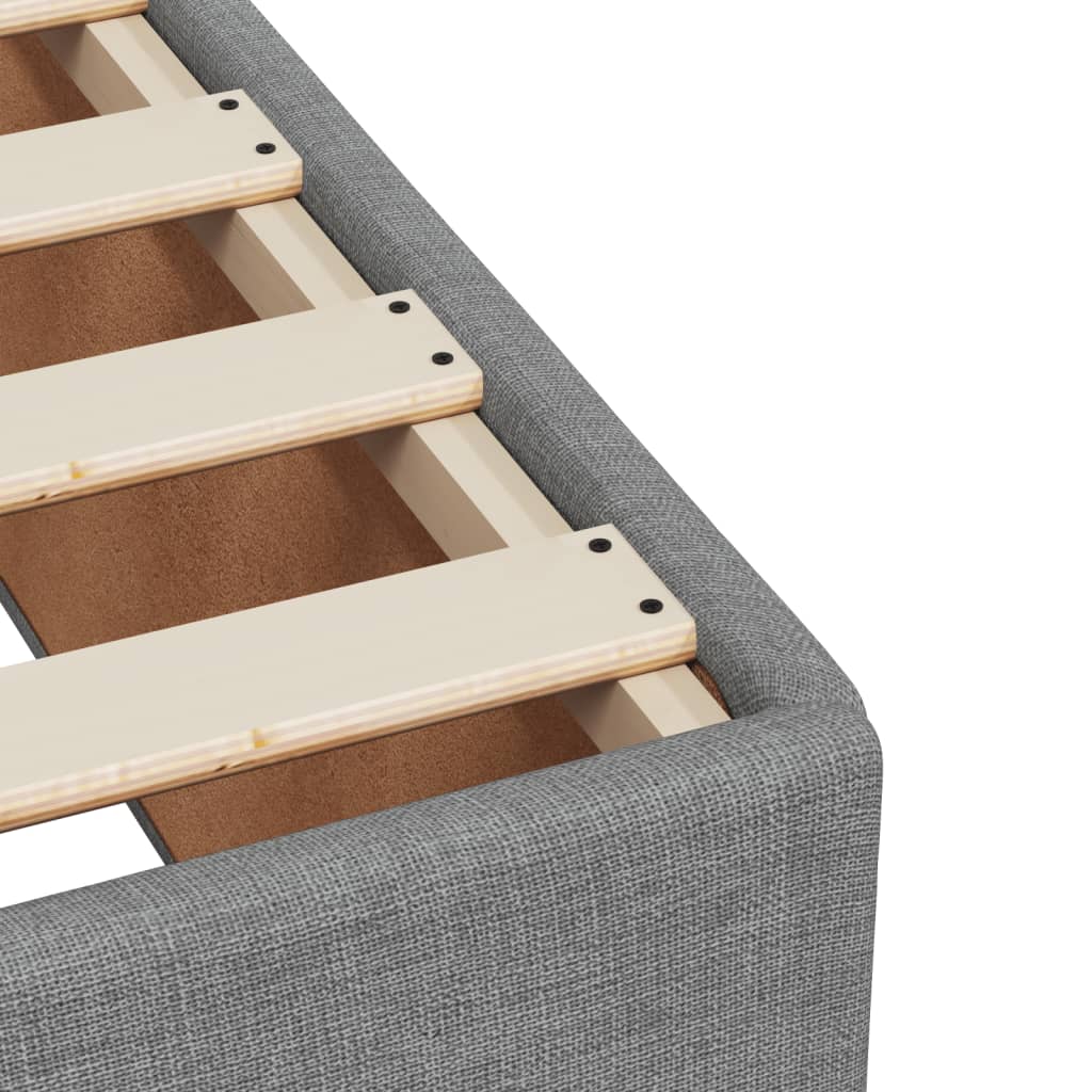 Bedframe zonder matras stof lichtgrijs 140x200 cm is nu te koop bij PeponiXL, paradijselijk wonen!