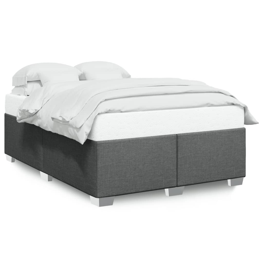 Bedframe zonder matras stof donkergrijs 140x200 cm is nu te koop bij PeponiXL, paradijselijk wonen!