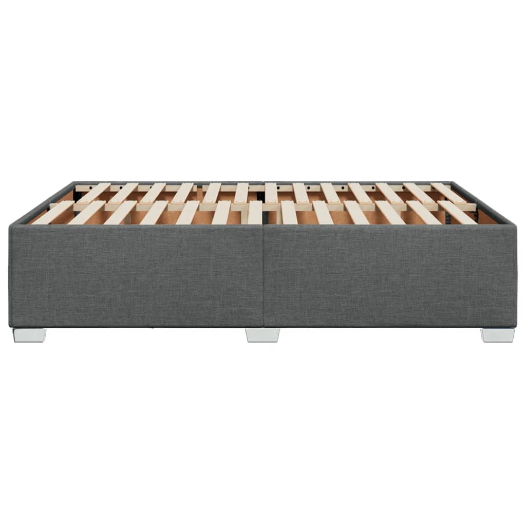 Bedframe zonder matras stof donkergrijs 140x200 cm is nu te koop bij PeponiXL, paradijselijk wonen!