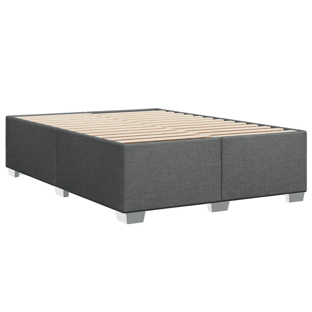 Bedframe zonder matras stof donkergrijs 140x200 cm is nu te koop bij PeponiXL, paradijselijk wonen!