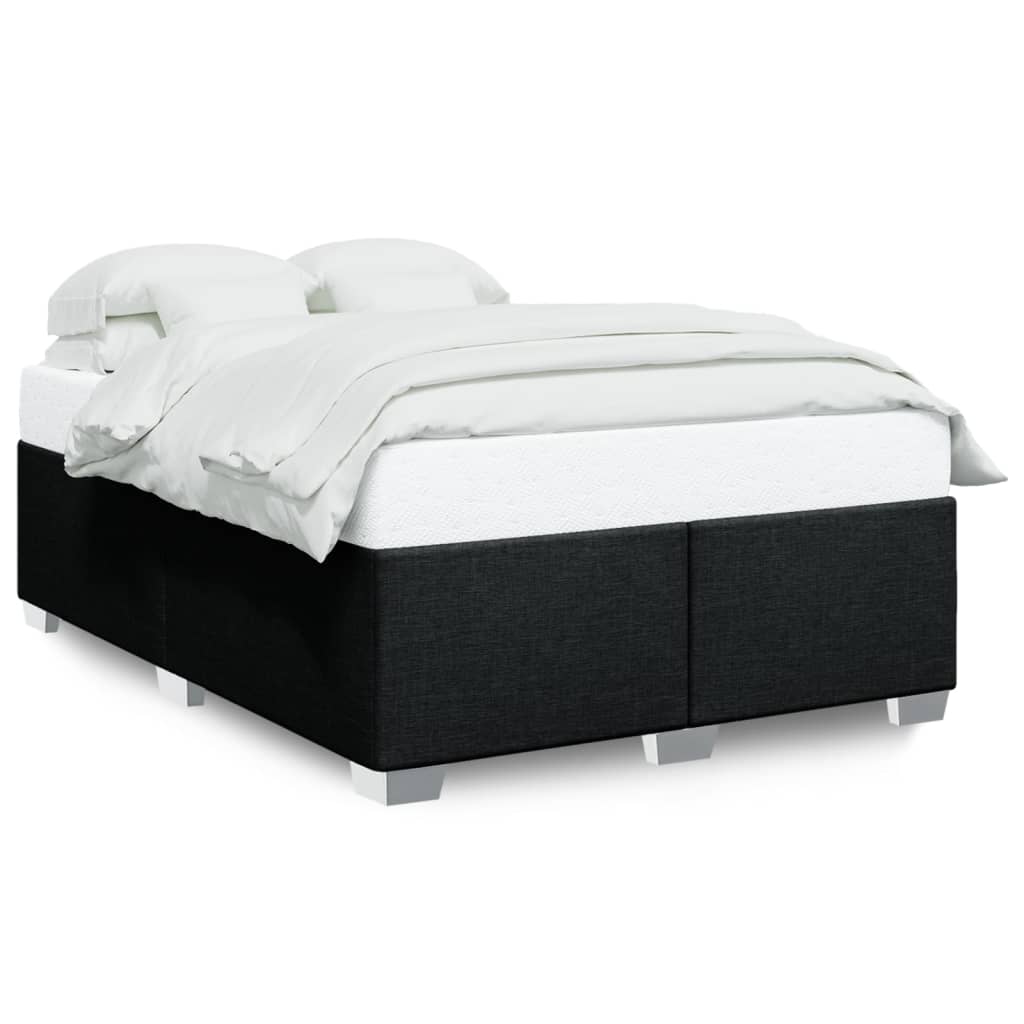Bedframe zonder matras stof zwart 140x200 cm is nu te koop bij PeponiXL, paradijselijk wonen!