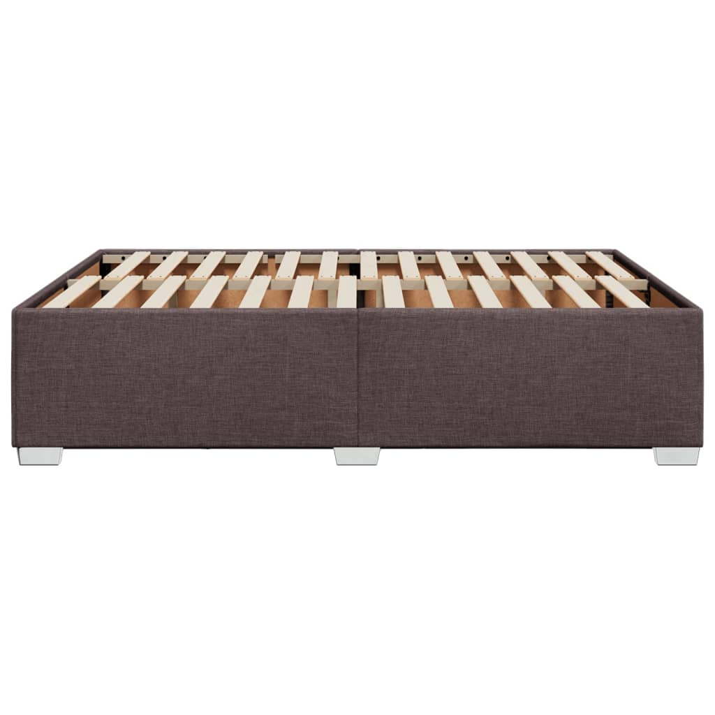 Bedframe zonder matras stof donkerbruin 140x200 cm is nu te koop bij PeponiXL, paradijselijk wonen!