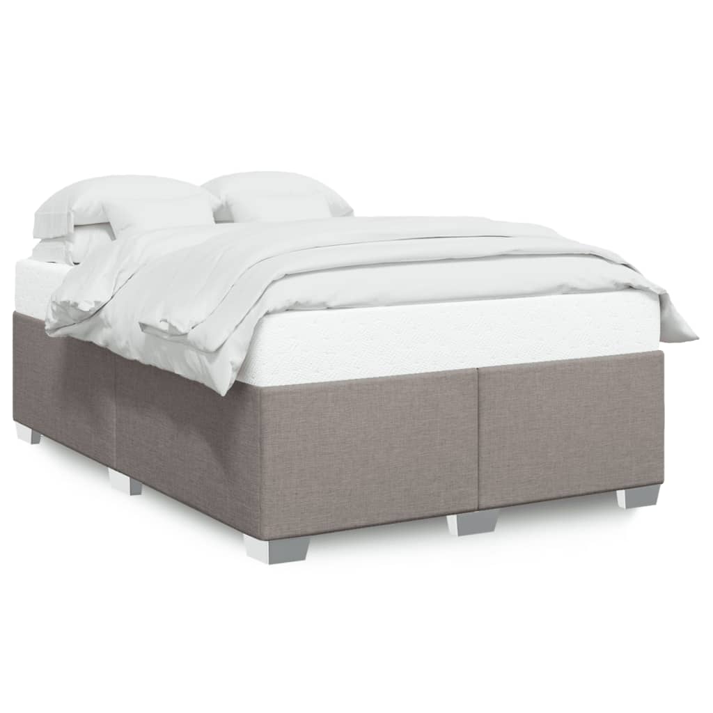 Bedframe zonder matras stof taupe 140x200 cm is nu te koop bij PeponiXL, paradijselijk wonen!