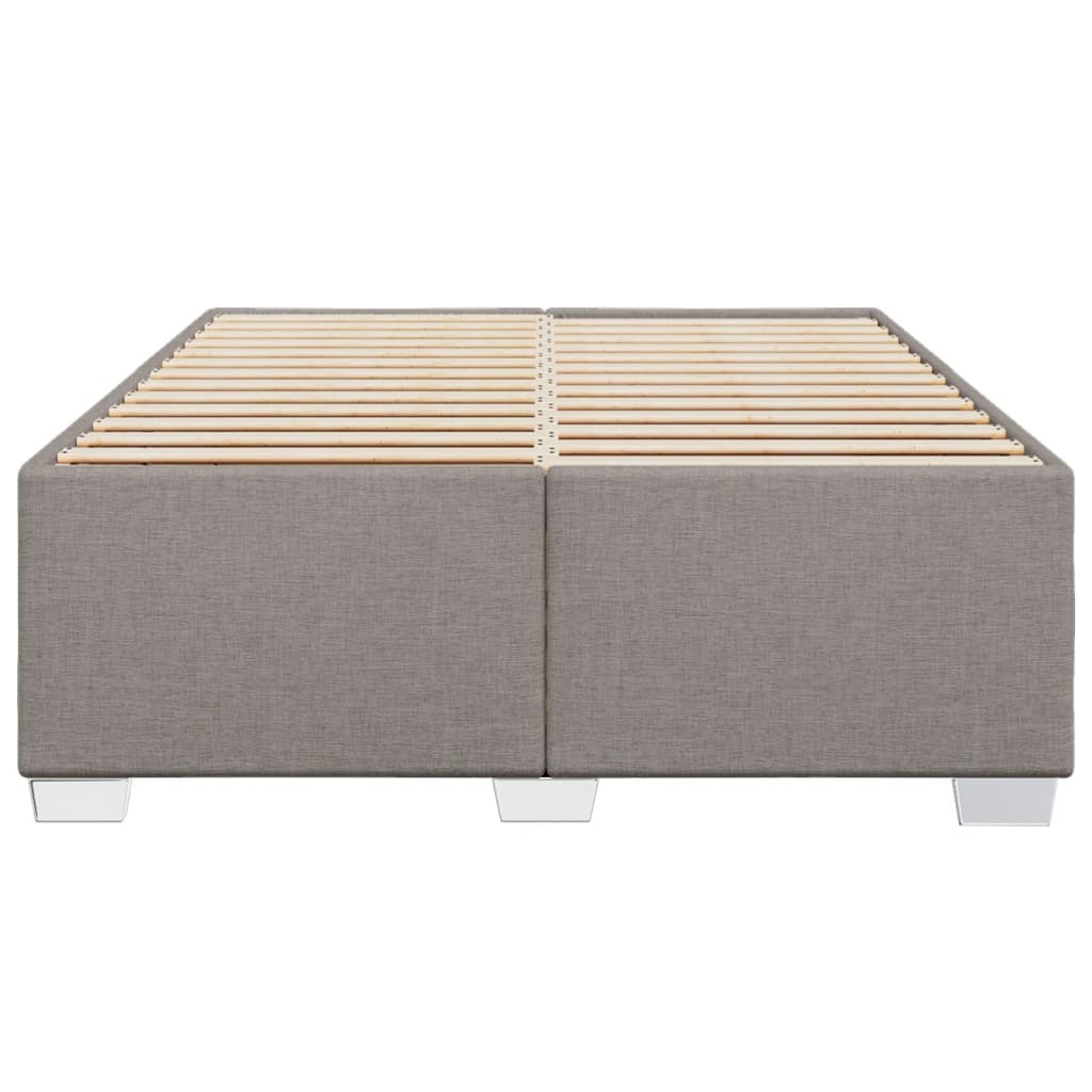 Bedframe zonder matras stof taupe 140x200 cm is nu te koop bij PeponiXL, paradijselijk wonen!