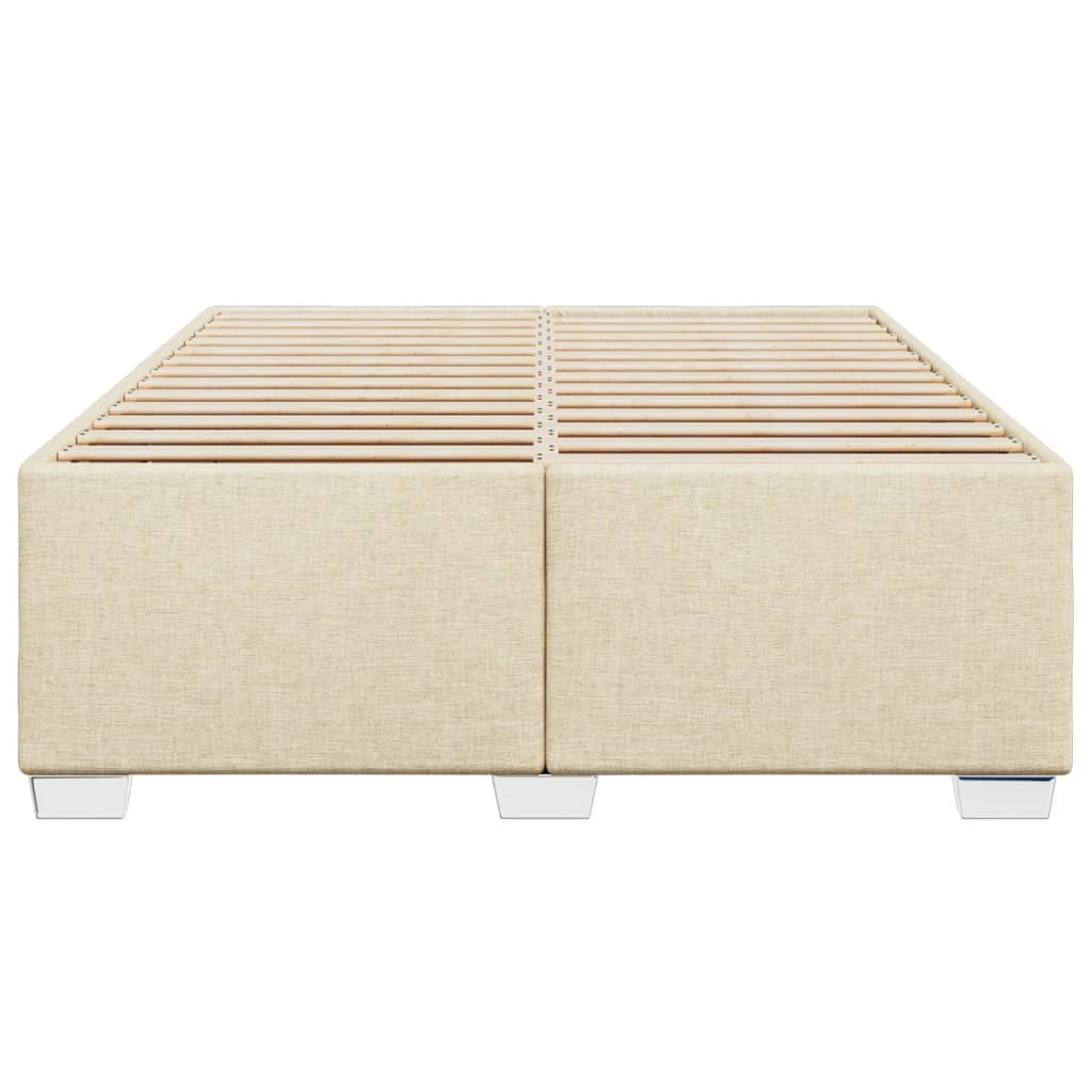 Bedframe zonder matras stof crèmekleurig 140x200 cm is nu te koop bij PeponiXL, paradijselijk wonen!
