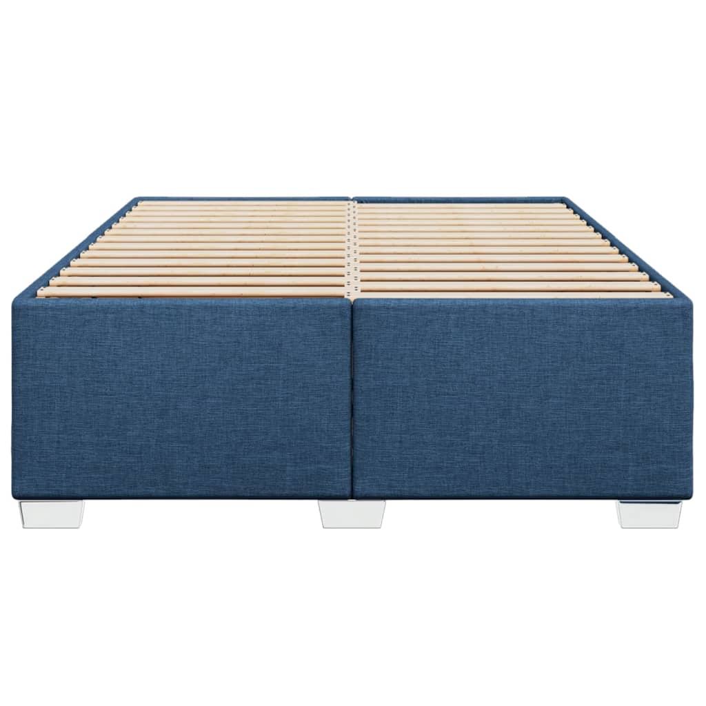Bedframe zonder matras stof blauw 140x200 cm is nu te koop bij PeponiXL, paradijselijk wonen!