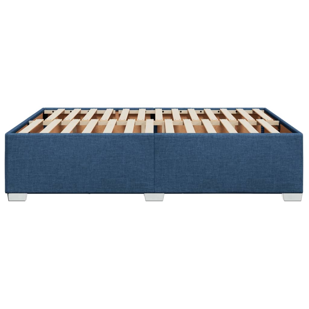 Bedframe zonder matras stof blauw 140x200 cm is nu te koop bij PeponiXL, paradijselijk wonen!