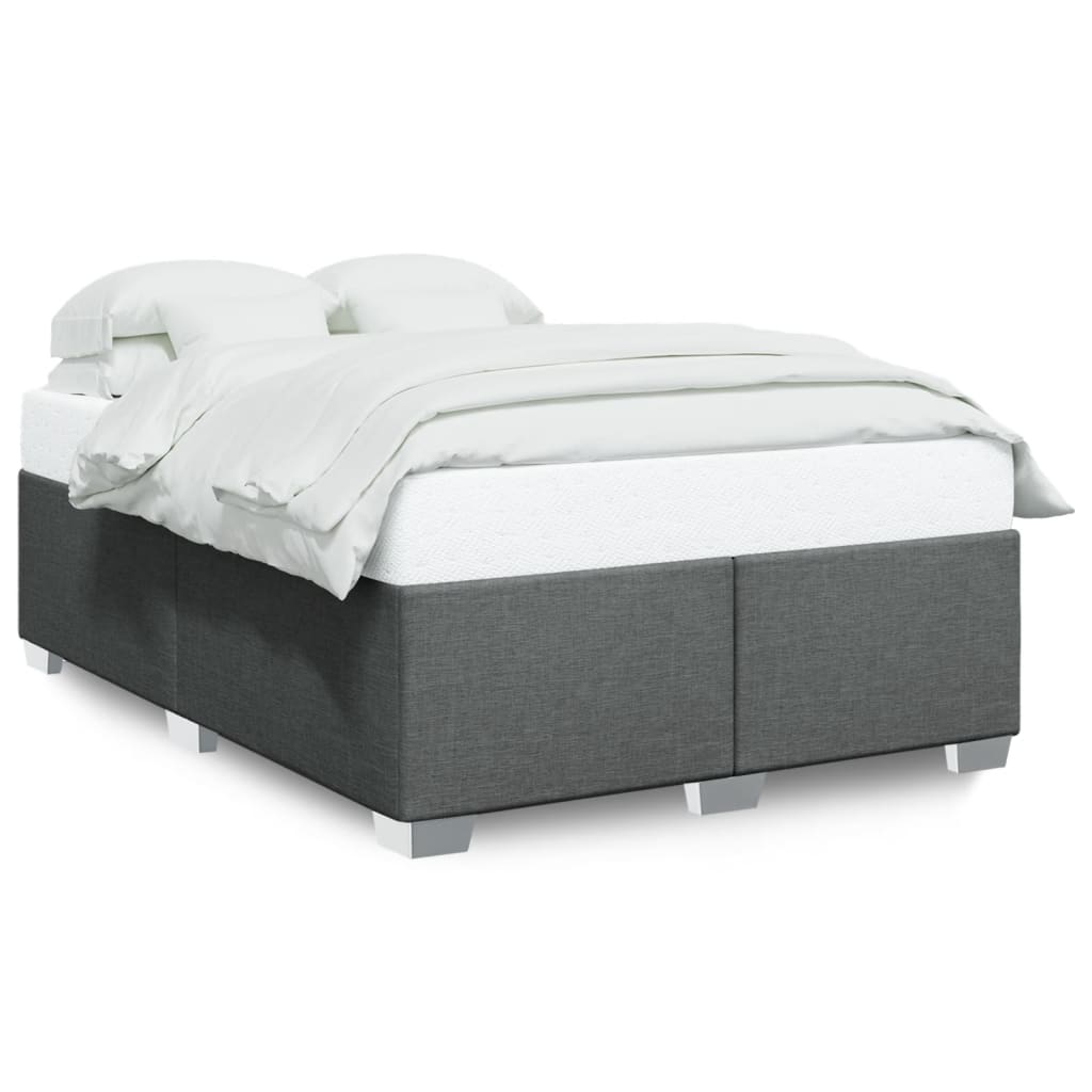 Bedframe zonder matras stof donkergrijs 160x200 cm is nu te koop bij PeponiXL, paradijselijk wonen!