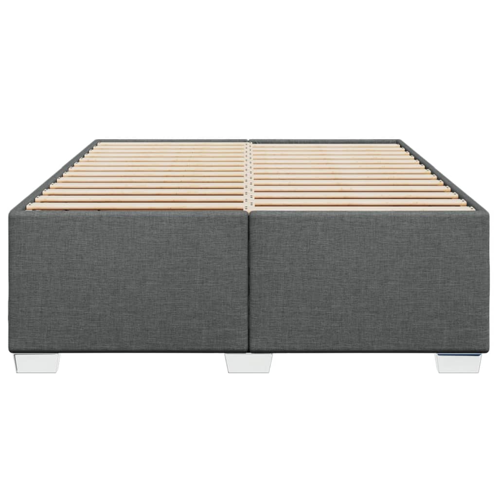 Bedframe zonder matras stof donkergrijs 160x200 cm is nu te koop bij PeponiXL, paradijselijk wonen!