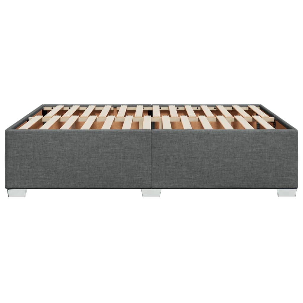 Bedframe zonder matras stof donkergrijs 160x200 cm is nu te koop bij PeponiXL, paradijselijk wonen!