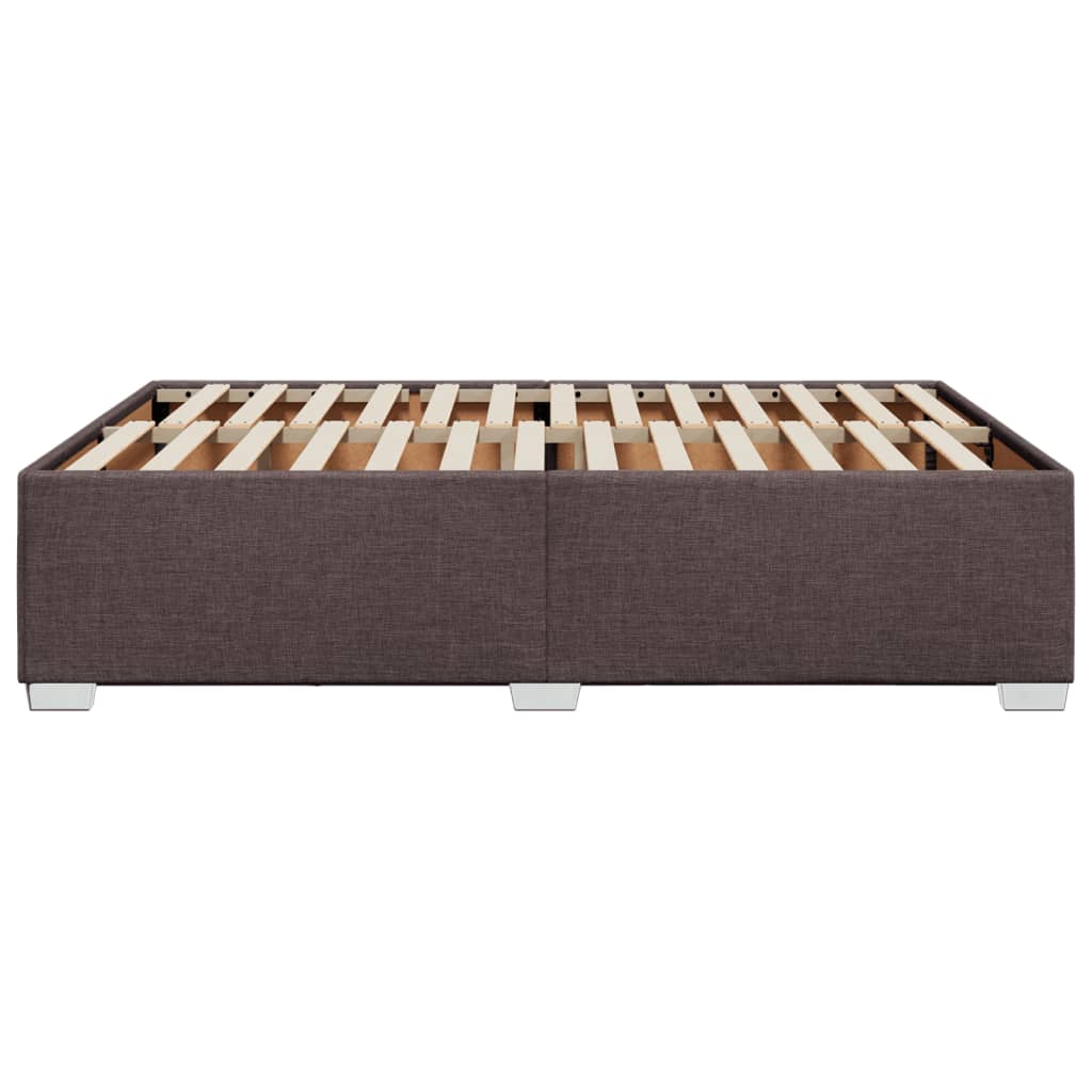 Bedframe zonder matras stof donkerbruin 160x200 cm is nu te koop bij PeponiXL, paradijselijk wonen!