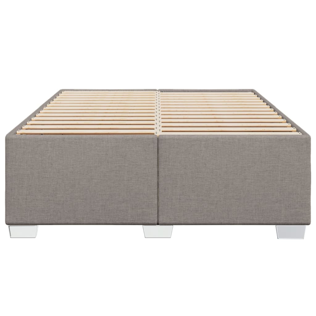 Bedframe zonder matras stof taupe 160x200 cm is nu te koop bij PeponiXL, paradijselijk wonen!