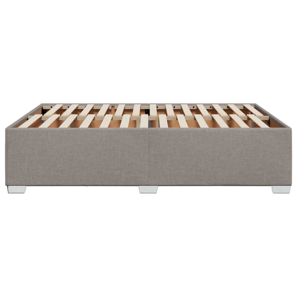 Bedframe zonder matras stof taupe 160x200 cm is nu te koop bij PeponiXL, paradijselijk wonen!