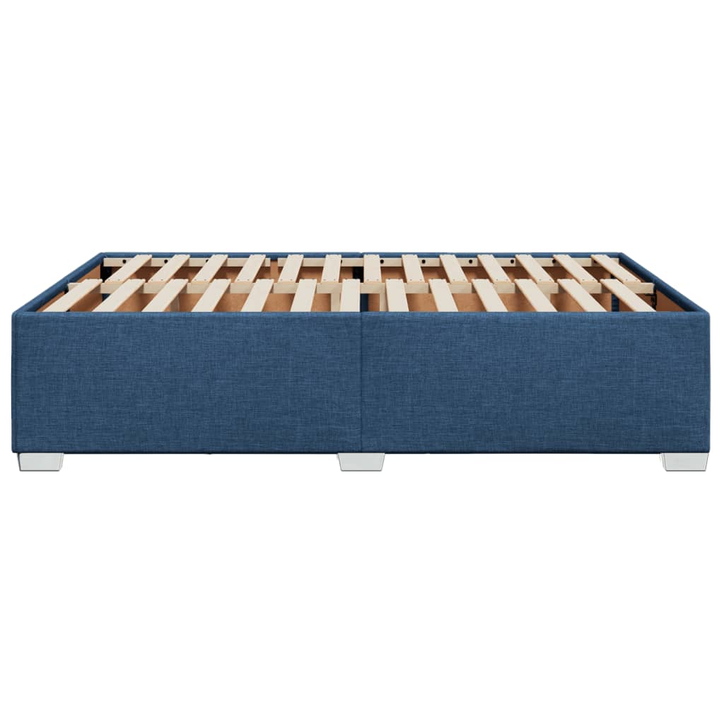 Bedframe zonder matras stof blauw 160x200 cm is nu te koop bij PeponiXL, paradijselijk wonen!