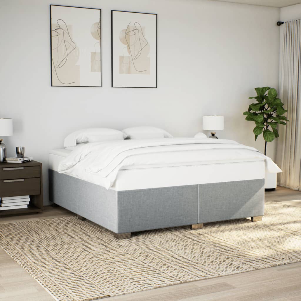 Bedframe zonder matras stof lichtgrijs 180x200 cm is nu te koop bij PeponiXL, paradijselijk wonen!