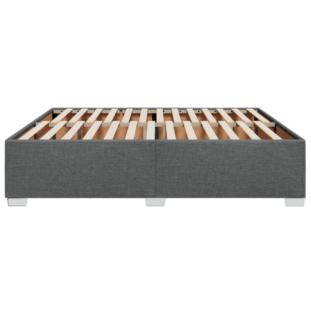 Bedframe zonder matras stof donkergrijs 180x200 cm is nu te koop bij PeponiXL, paradijselijk wonen!