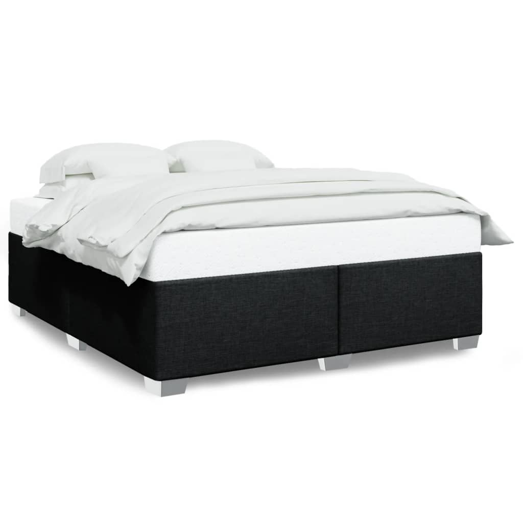 Bedframe zonder matras stof zwart 180x200 cm is nu te koop bij PeponiXL, paradijselijk wonen!