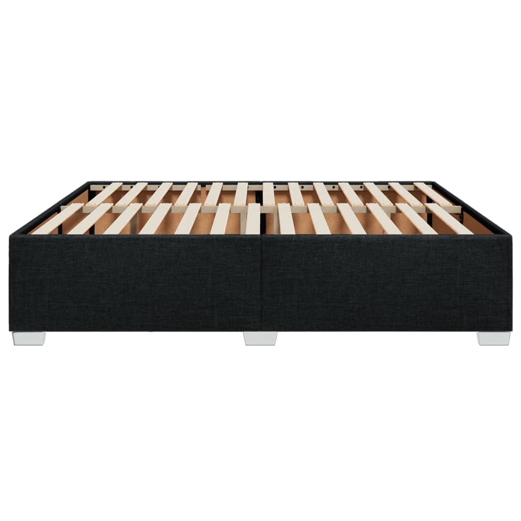 Bedframe zonder matras stof zwart 180x200 cm is nu te koop bij PeponiXL, paradijselijk wonen!