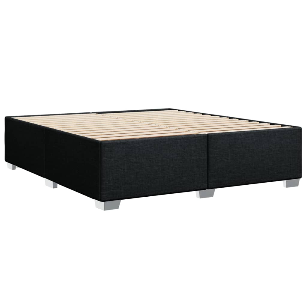Bedframe zonder matras stof zwart 180x200 cm is nu te koop bij PeponiXL, paradijselijk wonen!
