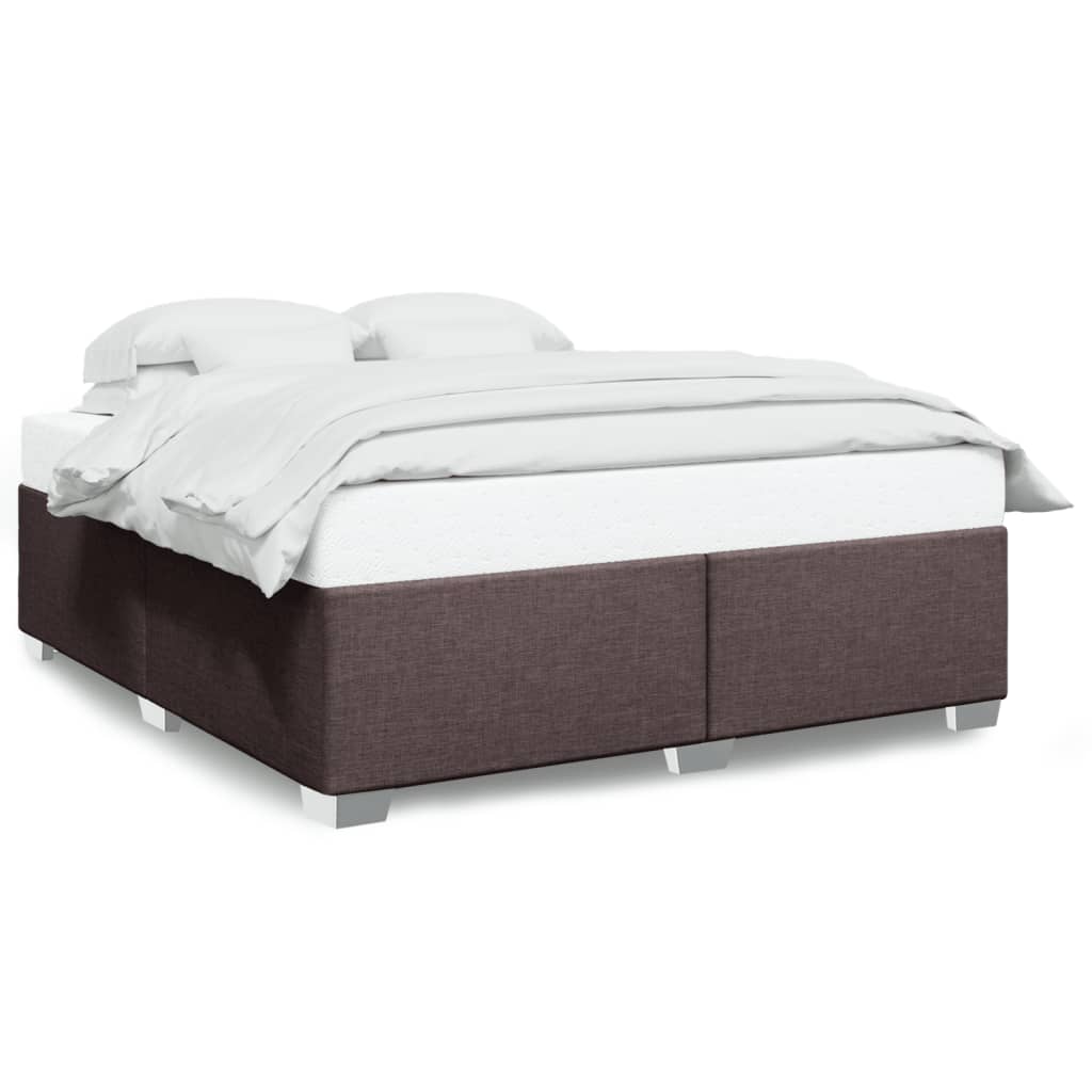 Bedframe zonder matras stof donkerbruin 180x200 cm is nu te koop bij PeponiXL, paradijselijk wonen!