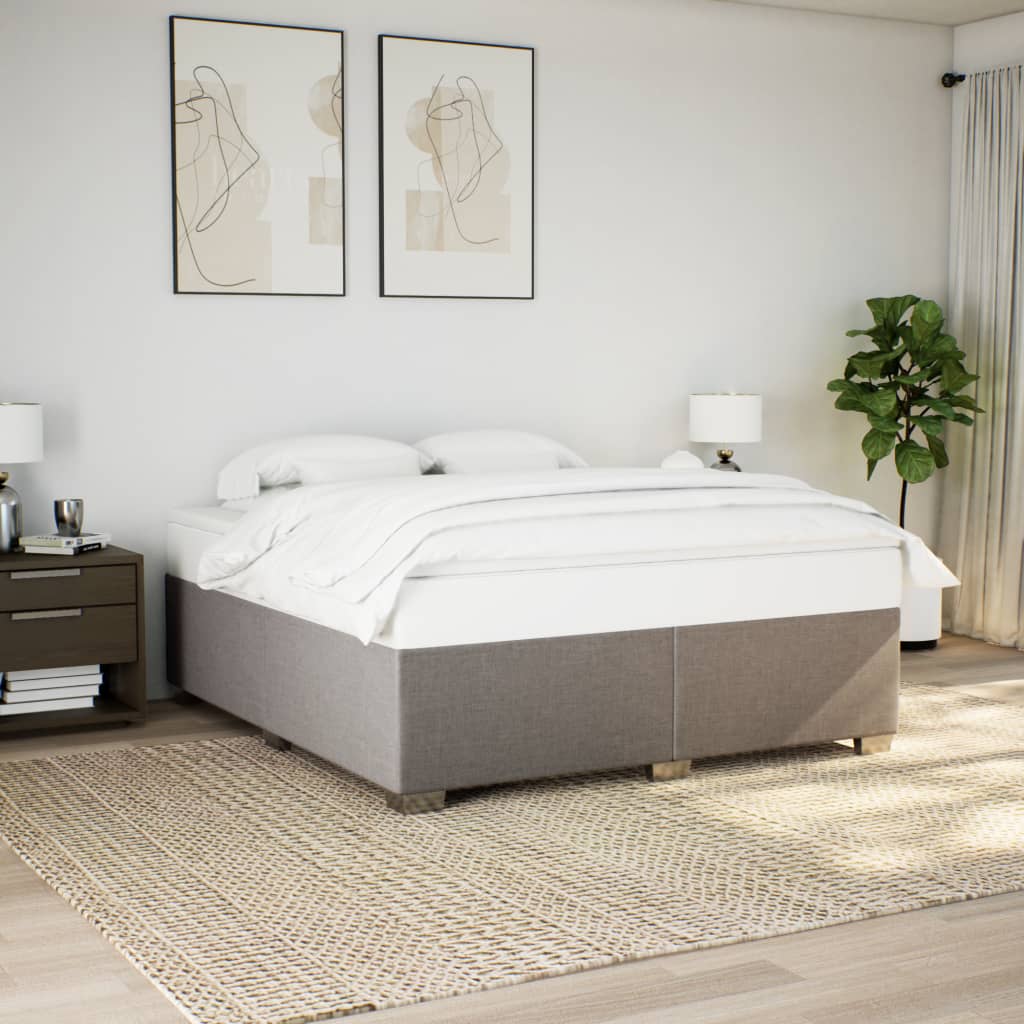 Bedframe zonder matras stof taupe 180x200 cm is nu te koop bij PeponiXL, paradijselijk wonen!
