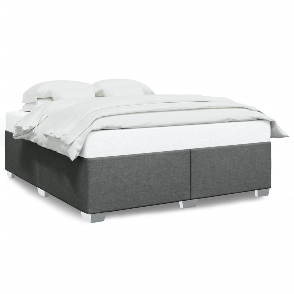 Bedframe zonder matras stof donkergrijs 200x200 cm is nu te koop bij PeponiXL, paradijselijk wonen!