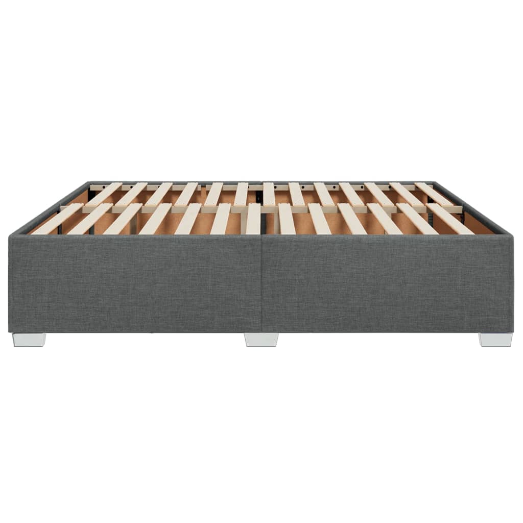 Bedframe zonder matras stof donkergrijs 200x200 cm is nu te koop bij PeponiXL, paradijselijk wonen!