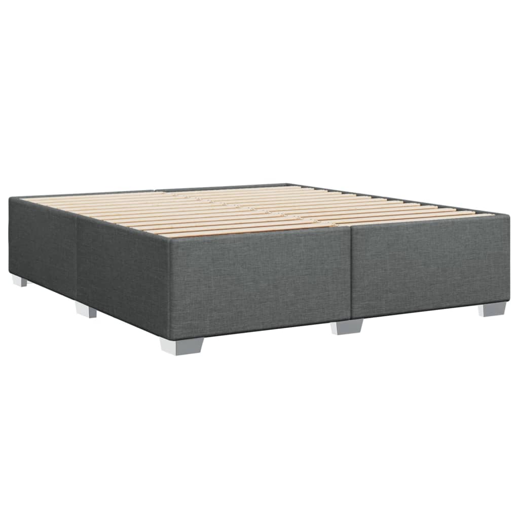 Bedframe zonder matras stof donkergrijs 200x200 cm is nu te koop bij PeponiXL, paradijselijk wonen!