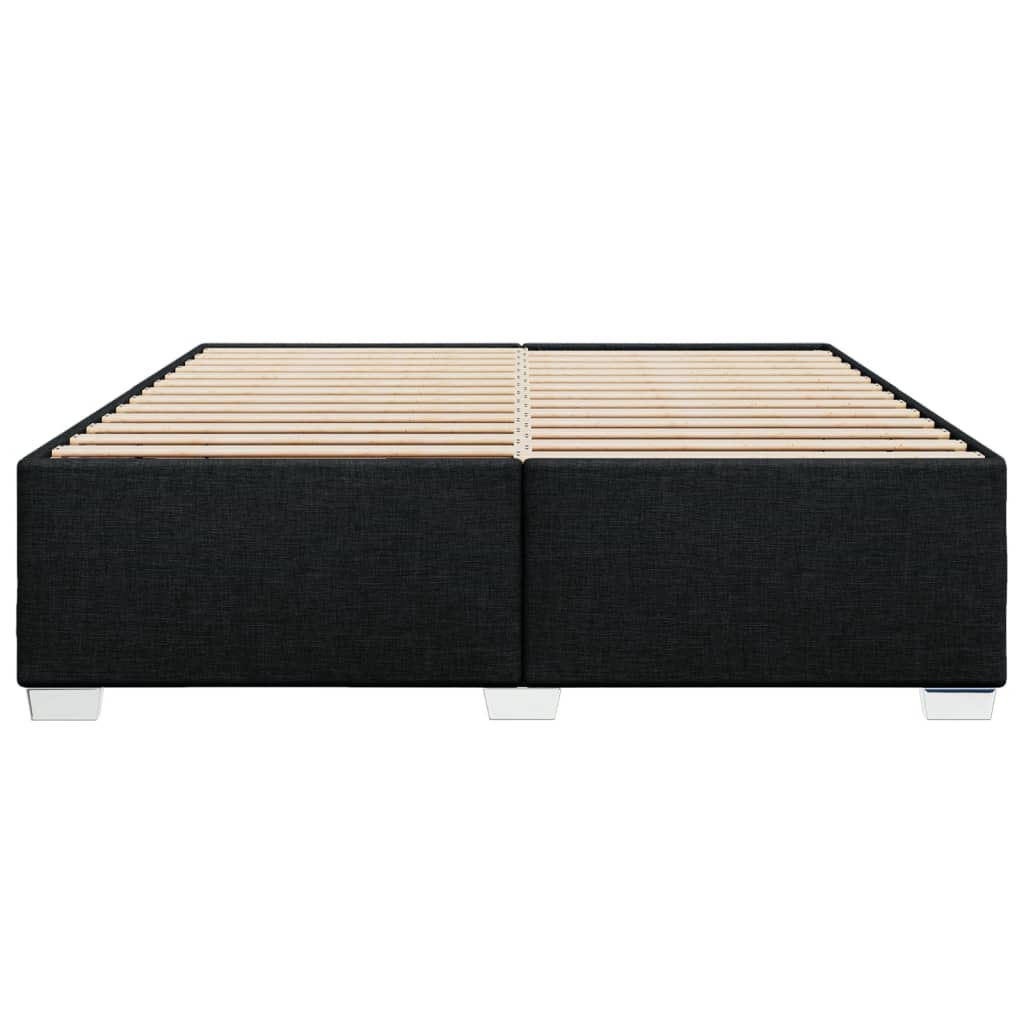 Bedframe zonder matras stof zwart 200x200 cm is nu te koop bij PeponiXL, paradijselijk wonen!
