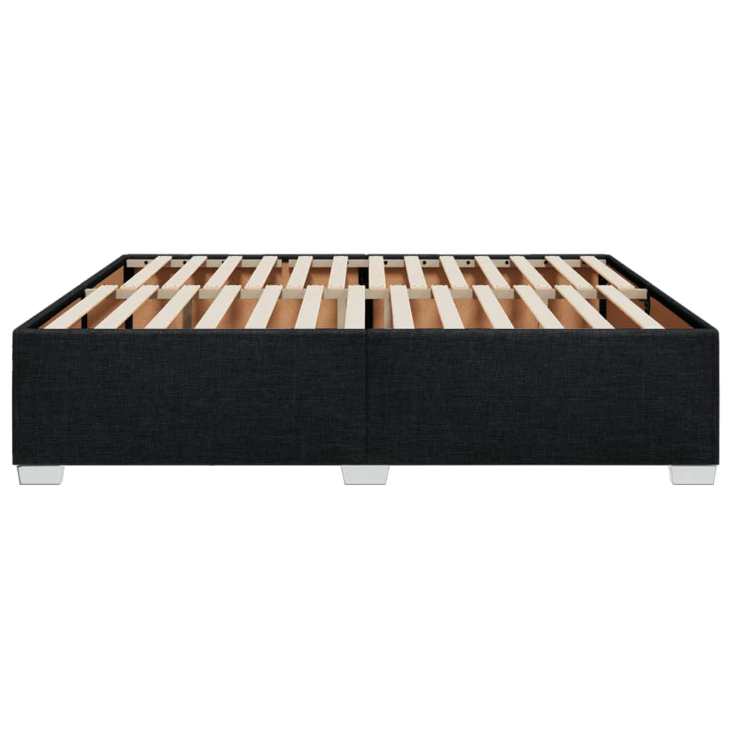 Bedframe zonder matras stof zwart 200x200 cm is nu te koop bij PeponiXL, paradijselijk wonen!