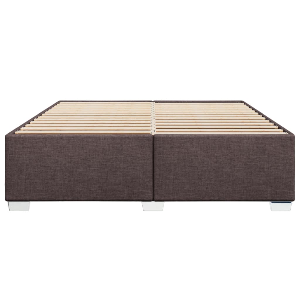 Bedframe zonder matras stof donkerbruin 200x200 cm is nu te koop bij PeponiXL, paradijselijk wonen!