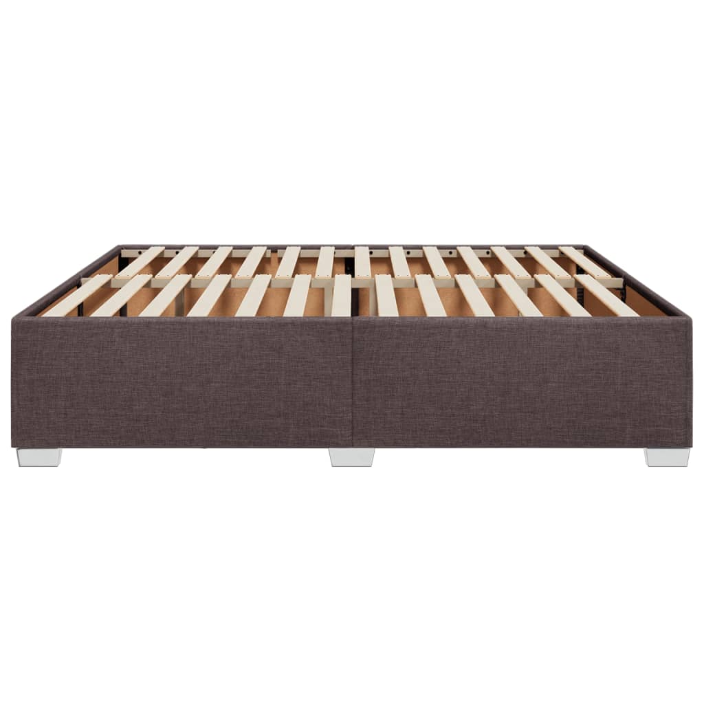 Bedframe zonder matras stof donkerbruin 200x200 cm is nu te koop bij PeponiXL, paradijselijk wonen!