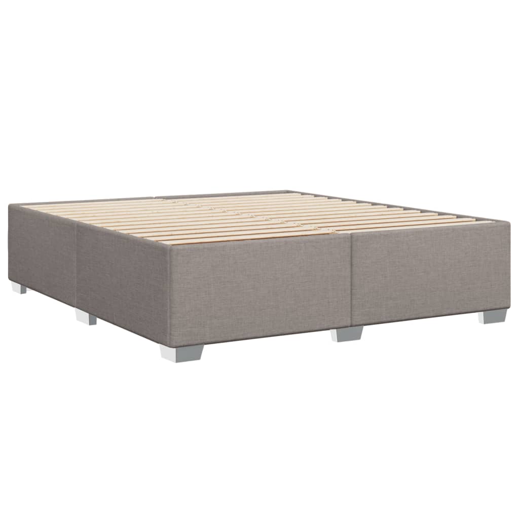 Bedframe zonder matras stof taupe 200x200 cm is nu te koop bij PeponiXL, paradijselijk wonen!
