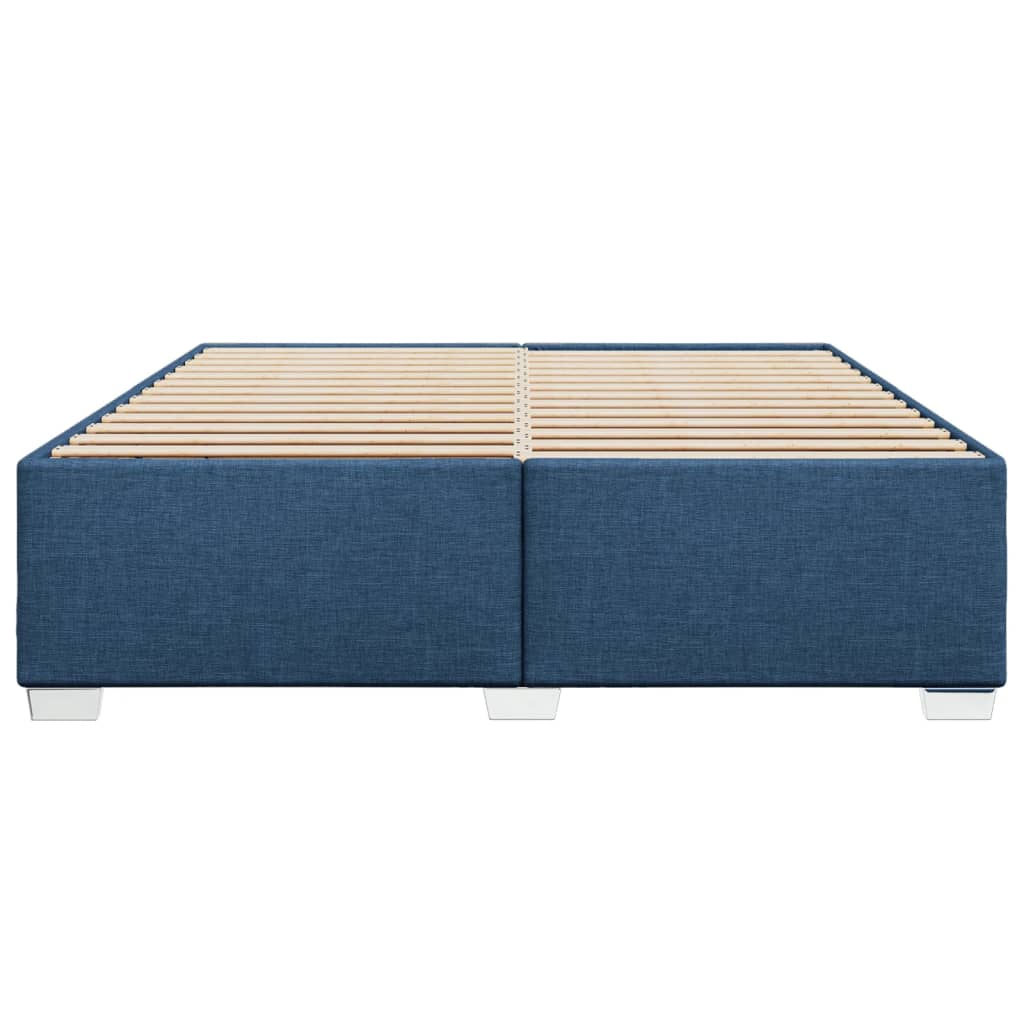 Bedframe zonder matras stof blauw 200x200 cm is nu te koop bij PeponiXL, paradijselijk wonen!
